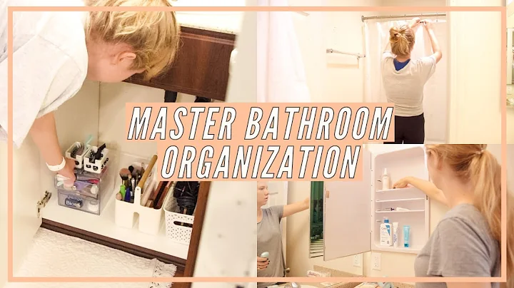 MASTER BATHROOM ORGANIZATION IDEAS + DEEP CLEANING | organize my master bathroom with me