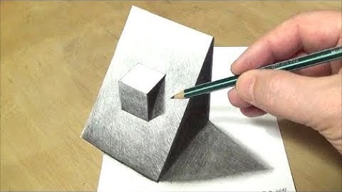 How to Draw Truncated Cube - Drawing Simple Truncated Cube #1 - 3D Illusion by Vamos