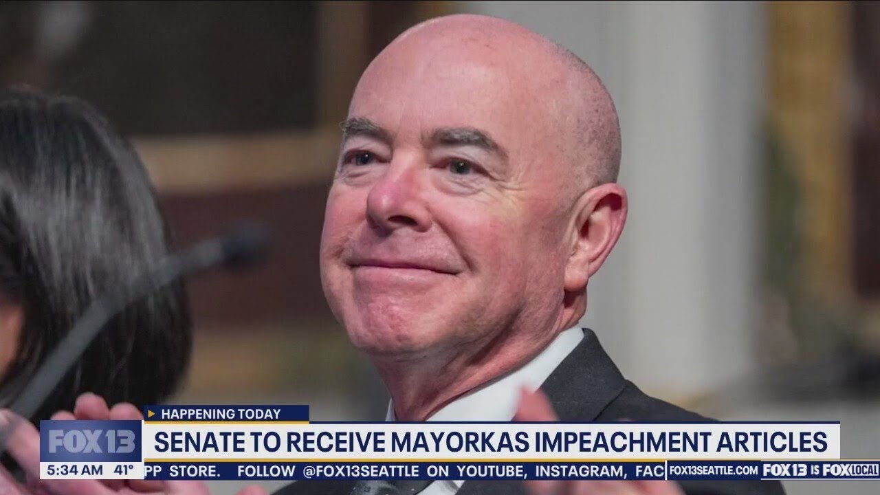 Senate to receive Mayorkas impeachment articles - YouTube