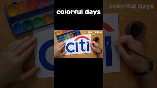 Citi logo painting