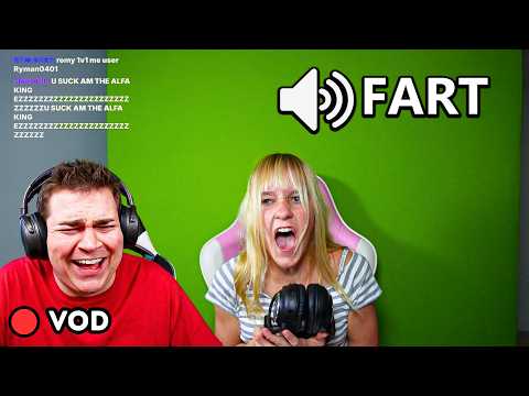 trolling my little sister with a SOUND BOARD (VOD)