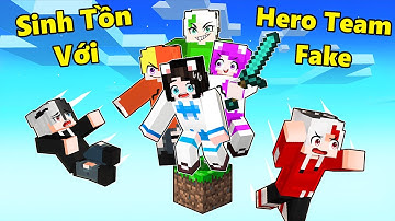 Mèo Simmy Nổi Khùng Khi Sinh Tồn 1 Block Với Hero Team Giả Mạo Trong Minecraft