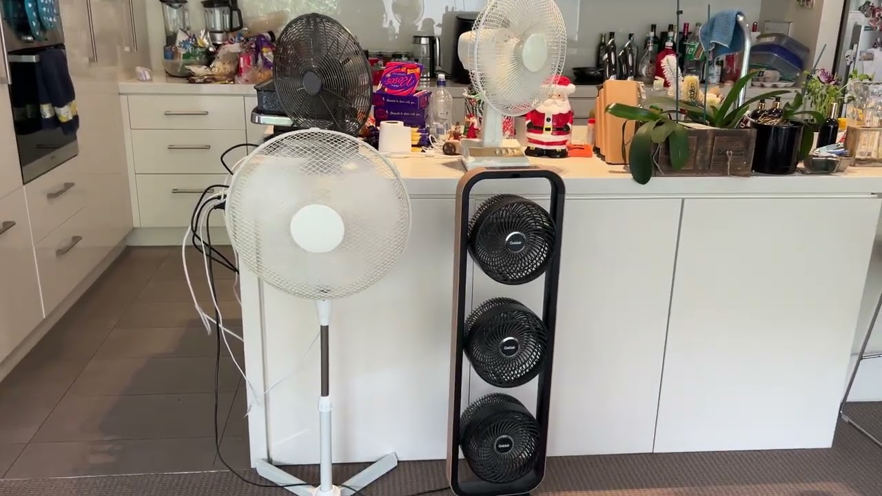 RUNNING THE FANS AT MY COUSINS' HOUSE