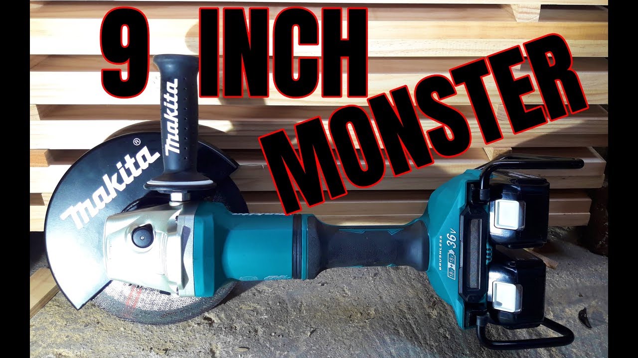 Makita 36v Grinder (18v x2)| 9 inch Cordless Grinder Review YouTube