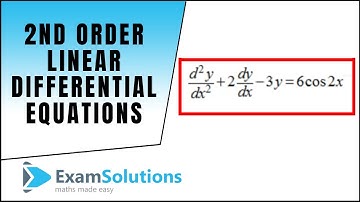 2nd Order Linear Differential Equations : P.I. = trig type  : ExamSolutions