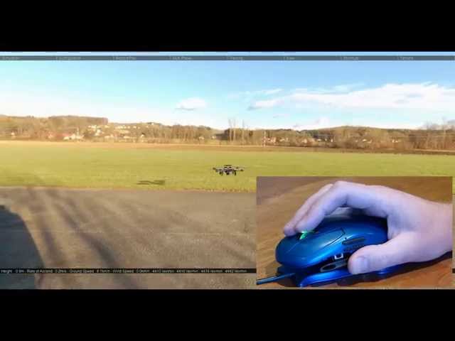 The Wing in Quadcopter Simulation