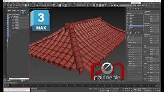 3DS Max Procedural Clay Tile Roof