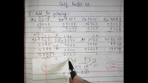 Class 4 Part 1 Chapter 3- Addition and Substraction