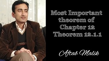 10th Class||Chapter 12||Theorem||12.1.1||Mathematics ||Aftab Malik ||MSA