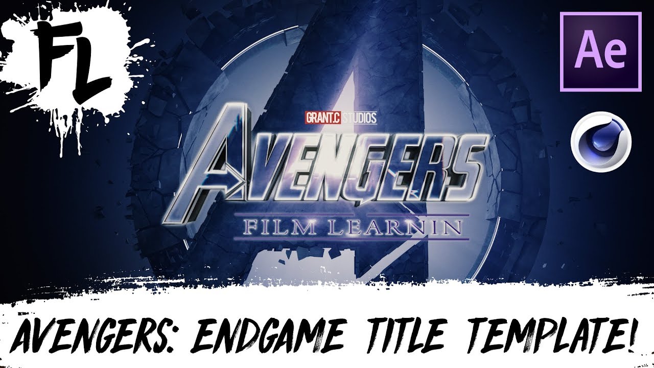 avengers font title card