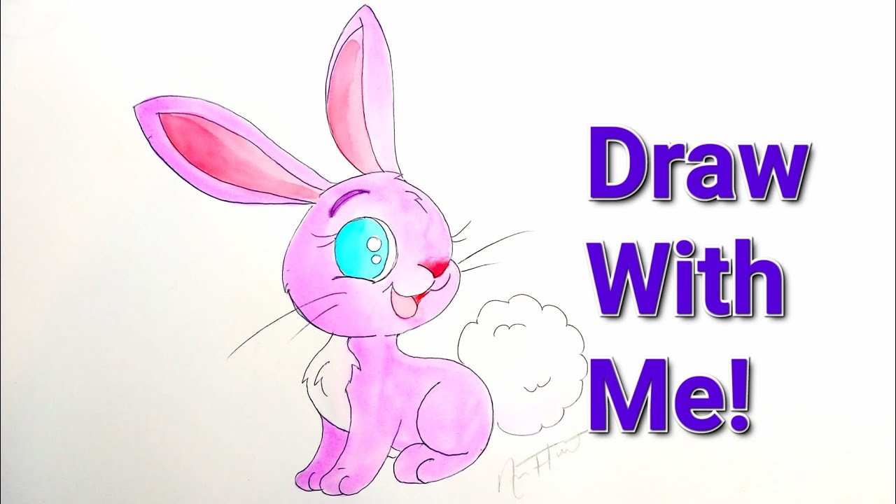 How to Draw and Paint an Easter Bunny! - YouTube