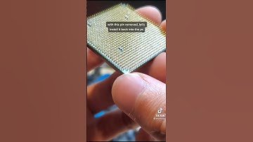 What happens if you cut off/ break a pin on your CPU? #shorts