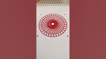 Spirograph: hypnotic red design 🌀🔴 #asmr #art #spirograph #drawing #artist #satisfying #relaxing