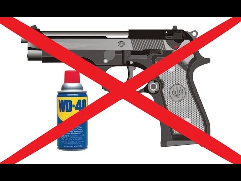 Видео: Можете ли вы использовать WD 40 для чистки пистолета?