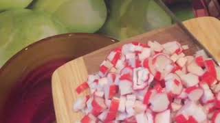 Салат крабовый с икрой мойвы Салат крабовый с икрой мойвы