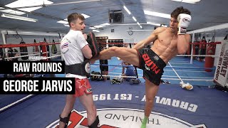 George Jarvis Muay Thai Pad Work | Siam Boxing | RAW ROUNDS