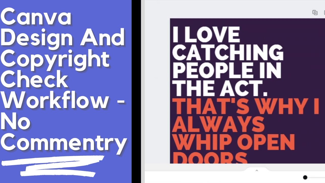 Canva Design And Copyright Check Workflow No Commentry YouTube
