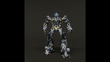 Blender Transformers animation and render test