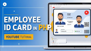 How To Make Employee ID Card || id card printing machine || how to make id card with pdf php mysql