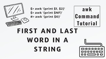 Find the first and last word in a string with the awk command and combine with rev