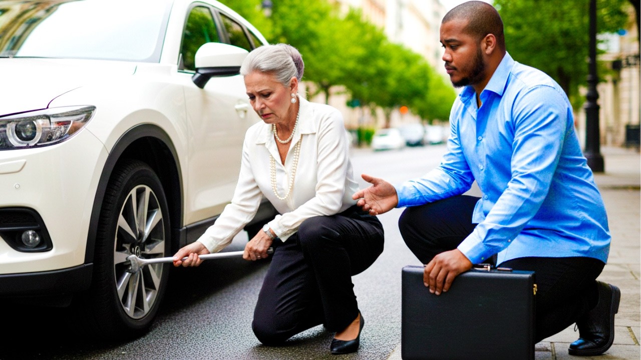 Joven pobre perdió una entrevista por ayudar a una anciana sin saber que era la jefa y pasó esto.