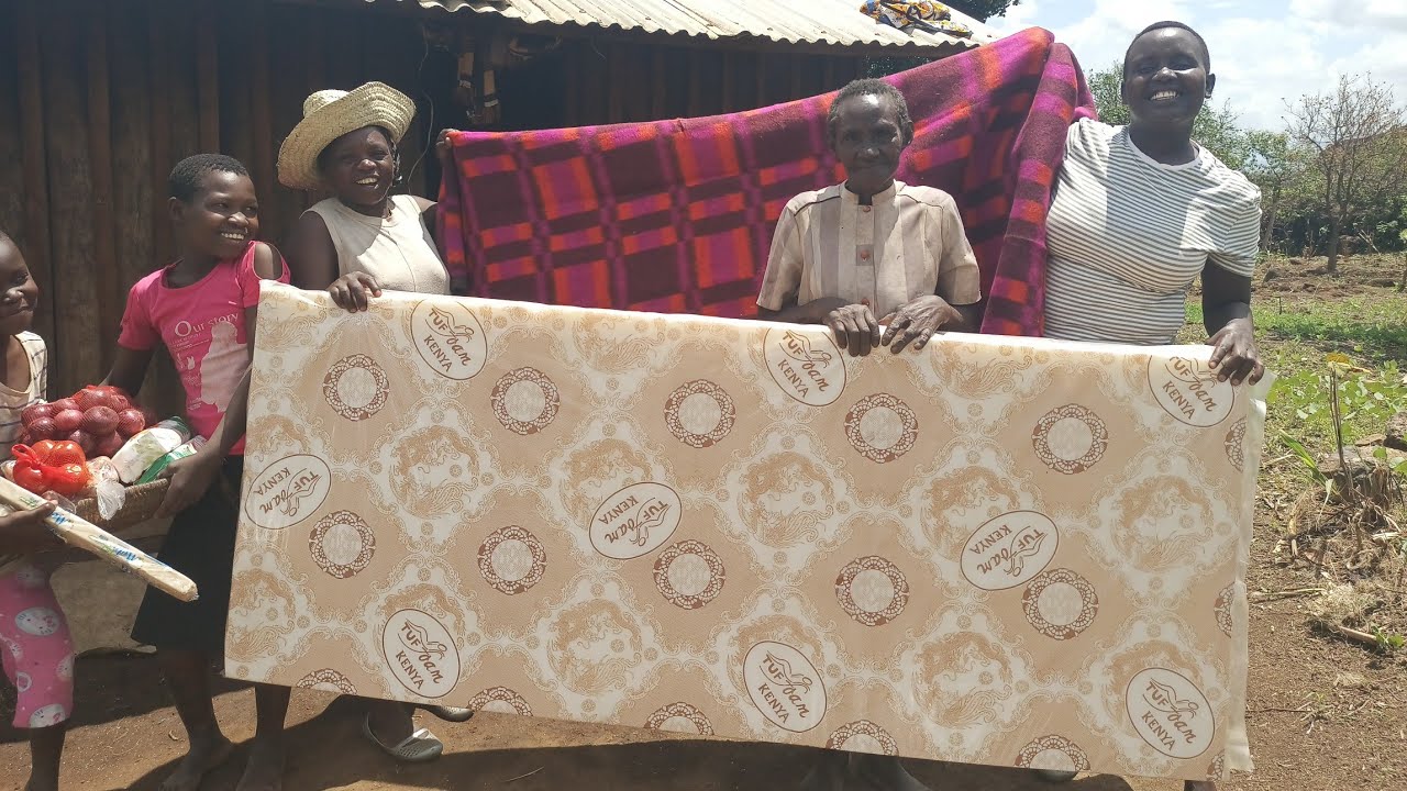 A visit to a blind grandmother in our village, shopping & cooking 