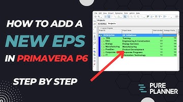 How to add a new EPS in Primavera P6 (STEP-BY-STEP)