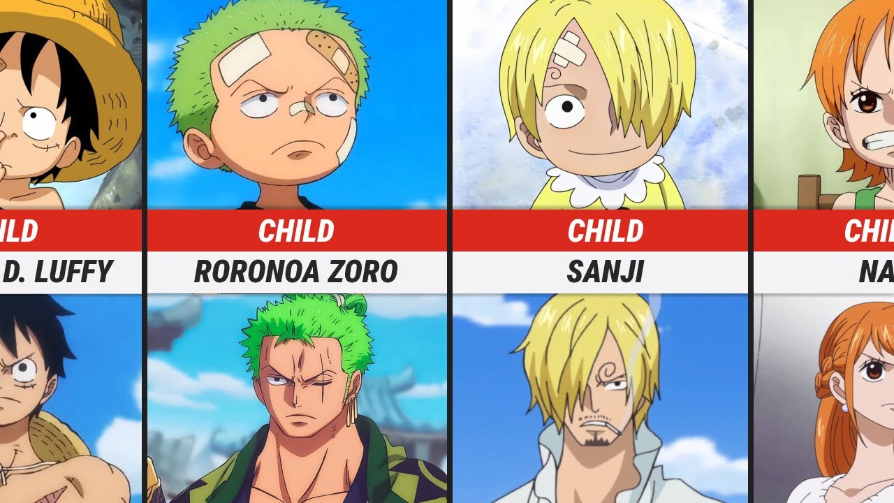 One Piece Characters: Child vs Adult Comparison
