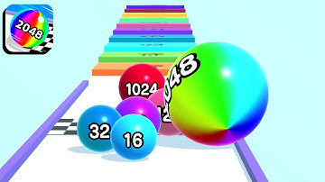 Ball Run 2048 - All Levels Gameplay Android, iOS ( Levels 100 - 123 )