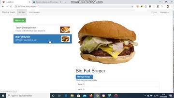 recipe book user demo