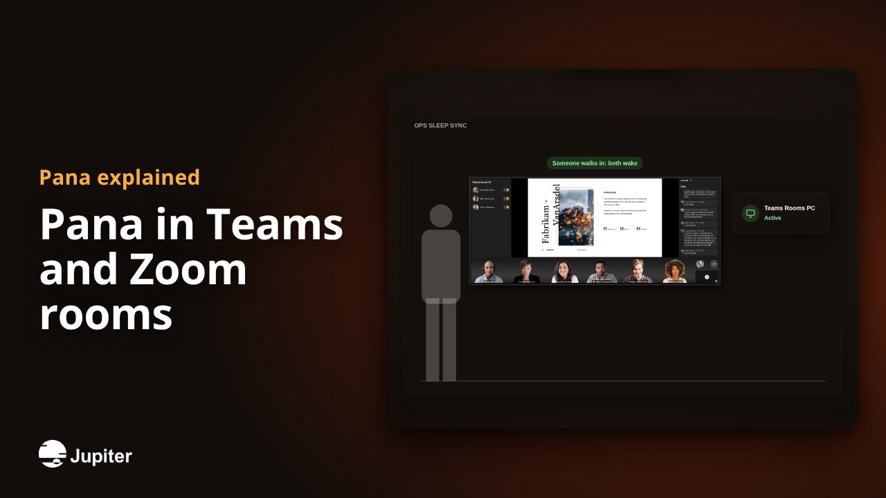 Pana in Teams and Zoom rooms, Jupiter Pana video