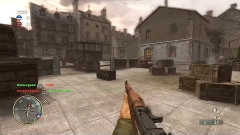 Call of Duty 3 Multiplayer Gameplay - CTF on Rouen