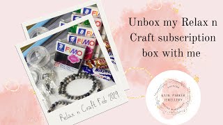 Unboxing my Relax n Craft monthly subscription box - Jewellery Making - Polymer Clay