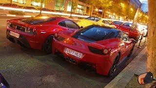 Supercar madness in Madrid - LOUD Accelerations and revs