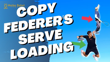 Learn from Roger Federer how to improve the loading position on your tennis serve