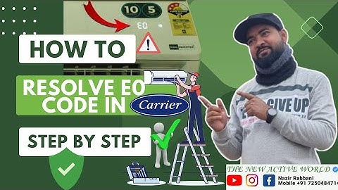 How To Resolve EO IN Carrier Midea Ac |E0.Indoor unit EEPROM parameter error