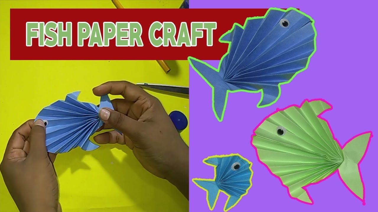 Paper Crafts For Kids |How To Make Paper Fish |Easy Paper Fish Origami ...