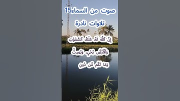 صوت من السماء 15 # تلاوة نادرة #قرآن #قران_كريم #قران #قرآن_كريم #اكسبلور #الشيخ مبارك  #الشيخ