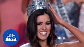 The Moment Miss Columbia Paulina Vega Wins Miss Universe  Daily Mail