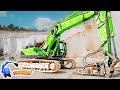 1 hour diggers for kids  huge caterpillar excavators doosan trucks  more  diggers for children