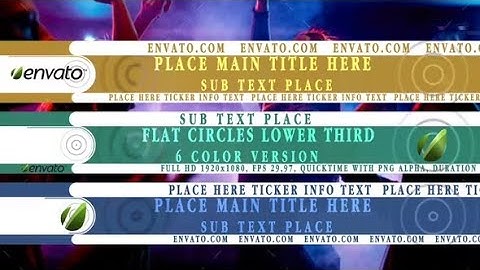 Flat Circle Lower Third