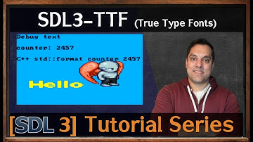 SDL3 TTF extension library setup and hello world example (live code) [SDL3 Episode 23]