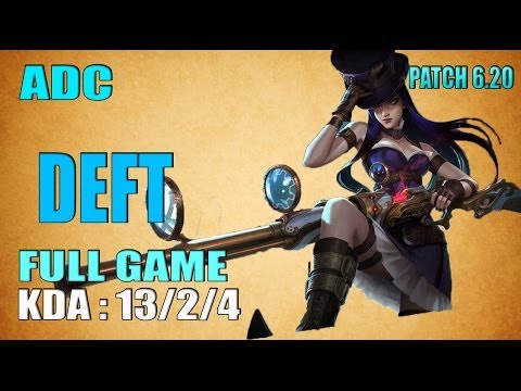 EDG Deft Caitlyn vs Jhin C9 Sneaky | ADC NA SoloQ - Full Game