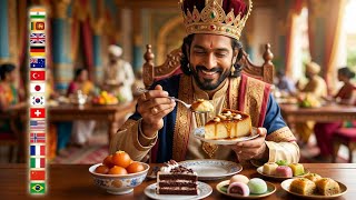 A King Tastes 15 Desserts From Around the World 👑🍰 | Satisfying Food ASMR 4K screenshot 3