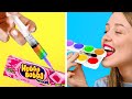 HOW TO SNEAK MAKEUP AND FOOD INTO CLASS || Back To School Beautiful Makeup by 123 GO! Genius