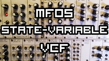 MFOS State Variable VCF - Eurorack Demo