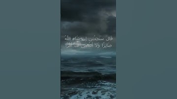 سورة الكهف اية 69  - مع صوت البحر بصوت جميل - قَالَ سَتَجِدُنِي إِن شَاء اللَّهُ