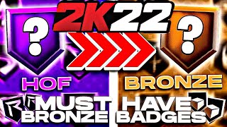 I USED ALL BRONZE BADGES IN NBA 2K22....ITS NONSTOP GREENS BRONZE IS CRAZY!!!!!