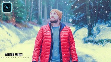 How To Edit Your Winter Photo|Snowfall Editing|Photoshop Tutorial