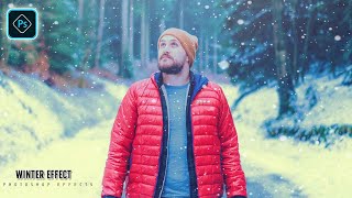 How To Edit Your Winter Photo|Snowfall Editing|Photoshop Tutorial screenshot 5